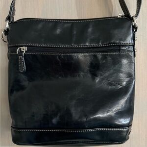 Giani Bernini Black Leather Crossbody